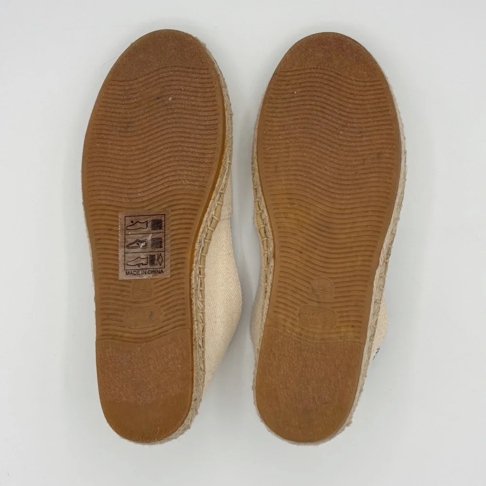 Soludos Beige Natural The Dali Original Espadrille Sz 6 6.5